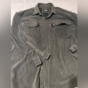 Redhead Grey Button Up fleece shirt Men’s 2XL